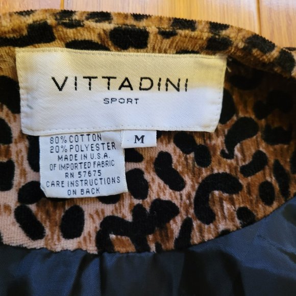 Late 80's VITTADINI leopard velvet suit - Picture 4 of 4